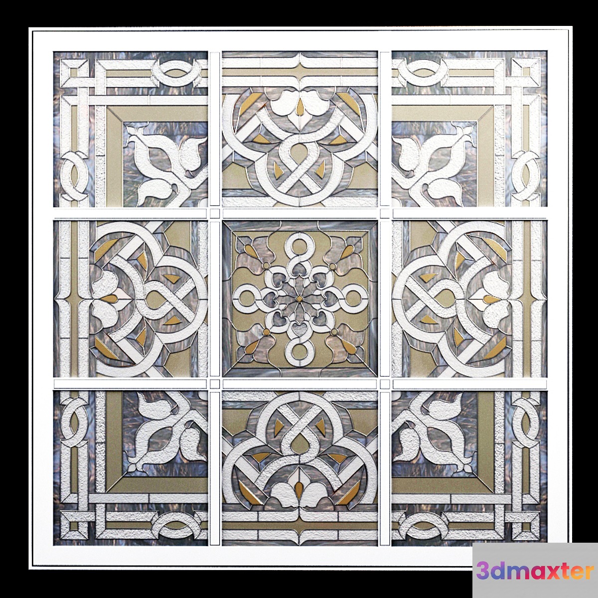 stained-glass window - No.4 3D Max