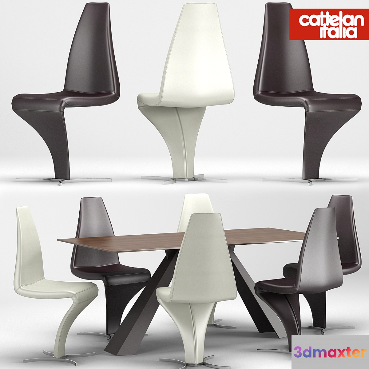 Desk-chair Eliot-betty Cattelan Italia
