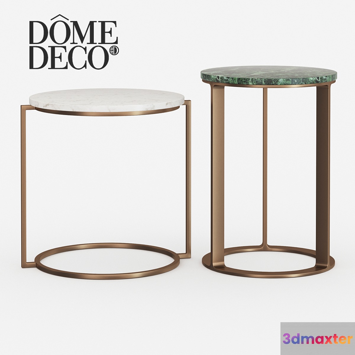 Dome Deco set of coffee tables - No.3 3D Max