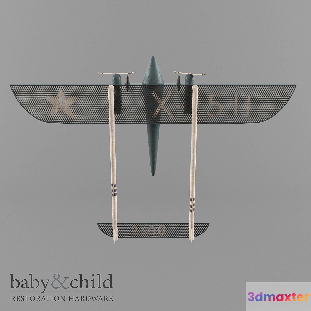 VINTAGE MODEL AIRPLANE 3D Max