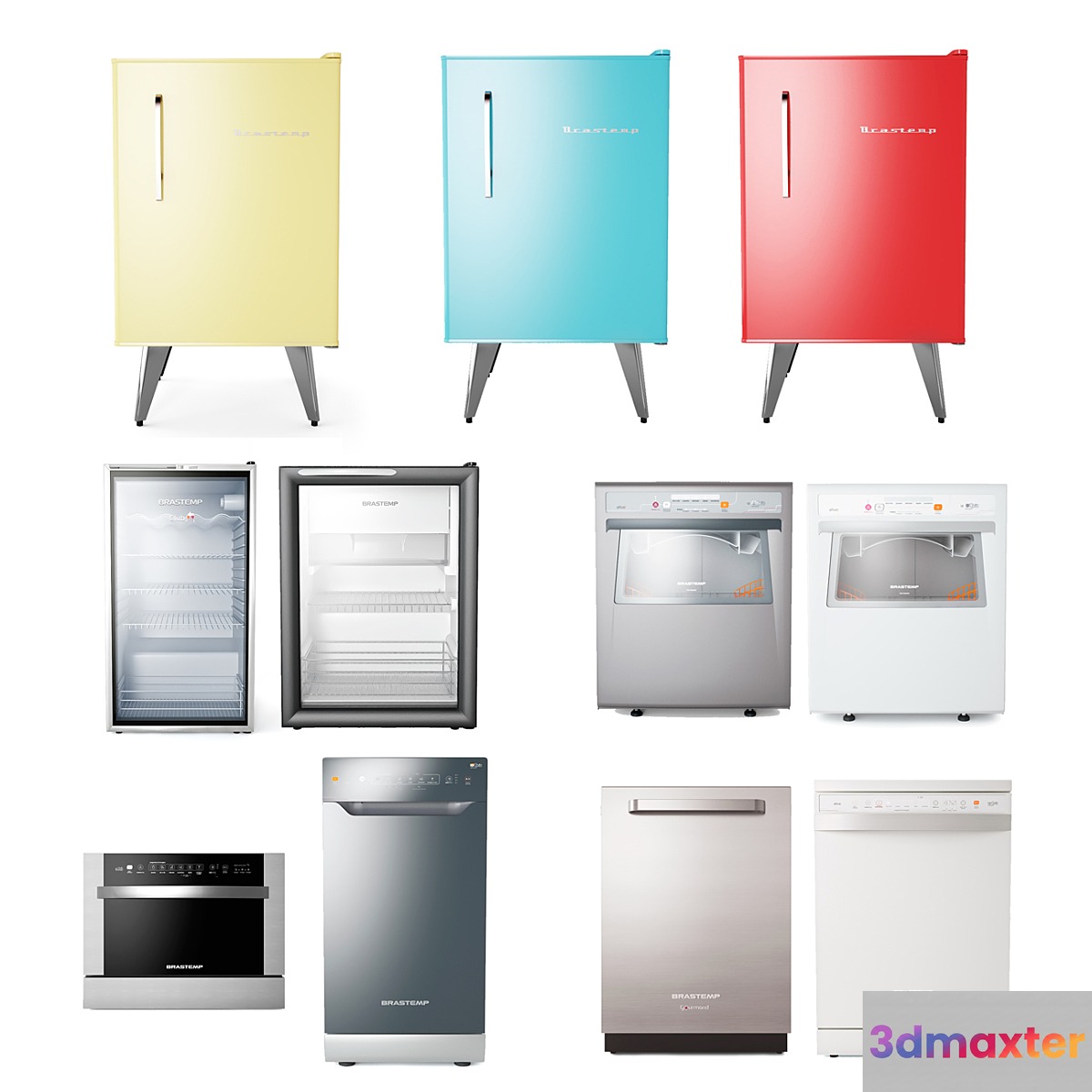 Kitchen Appliances Set 3D Max