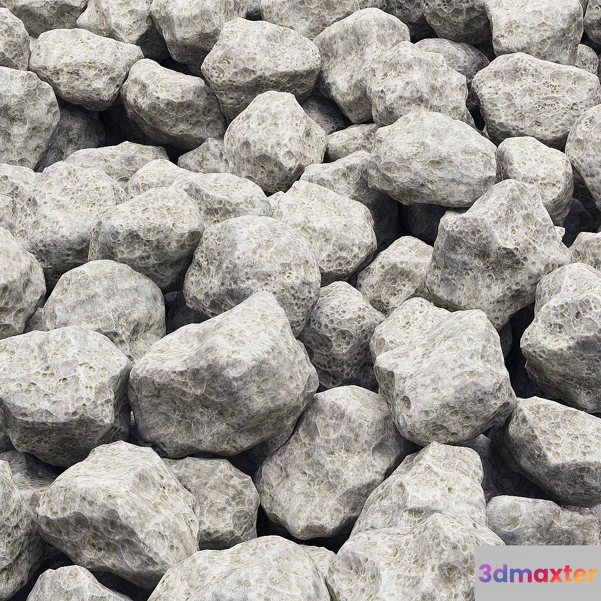 Srushed stone 3D Max