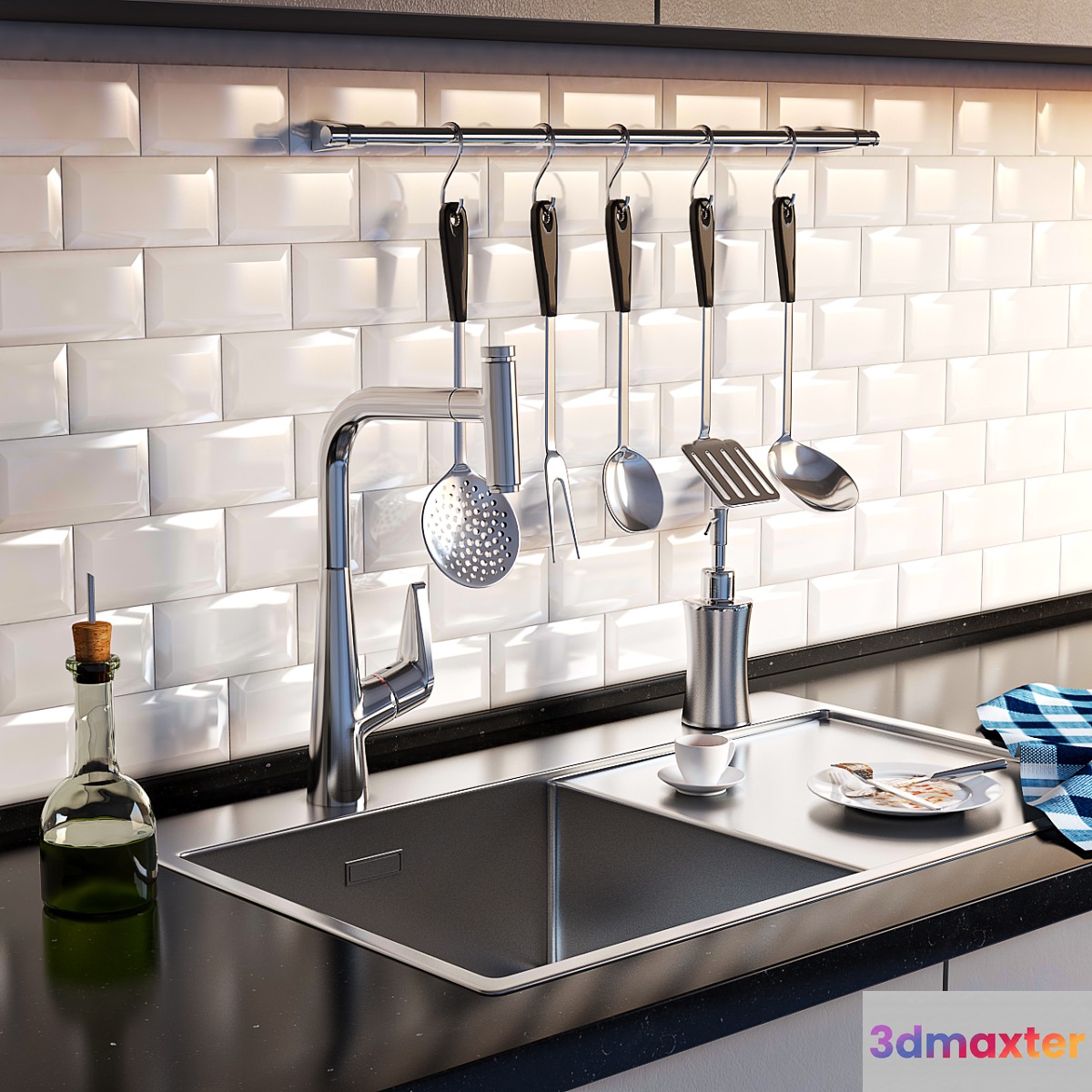 Complete kitchen sink Artinox + Hansgrohe