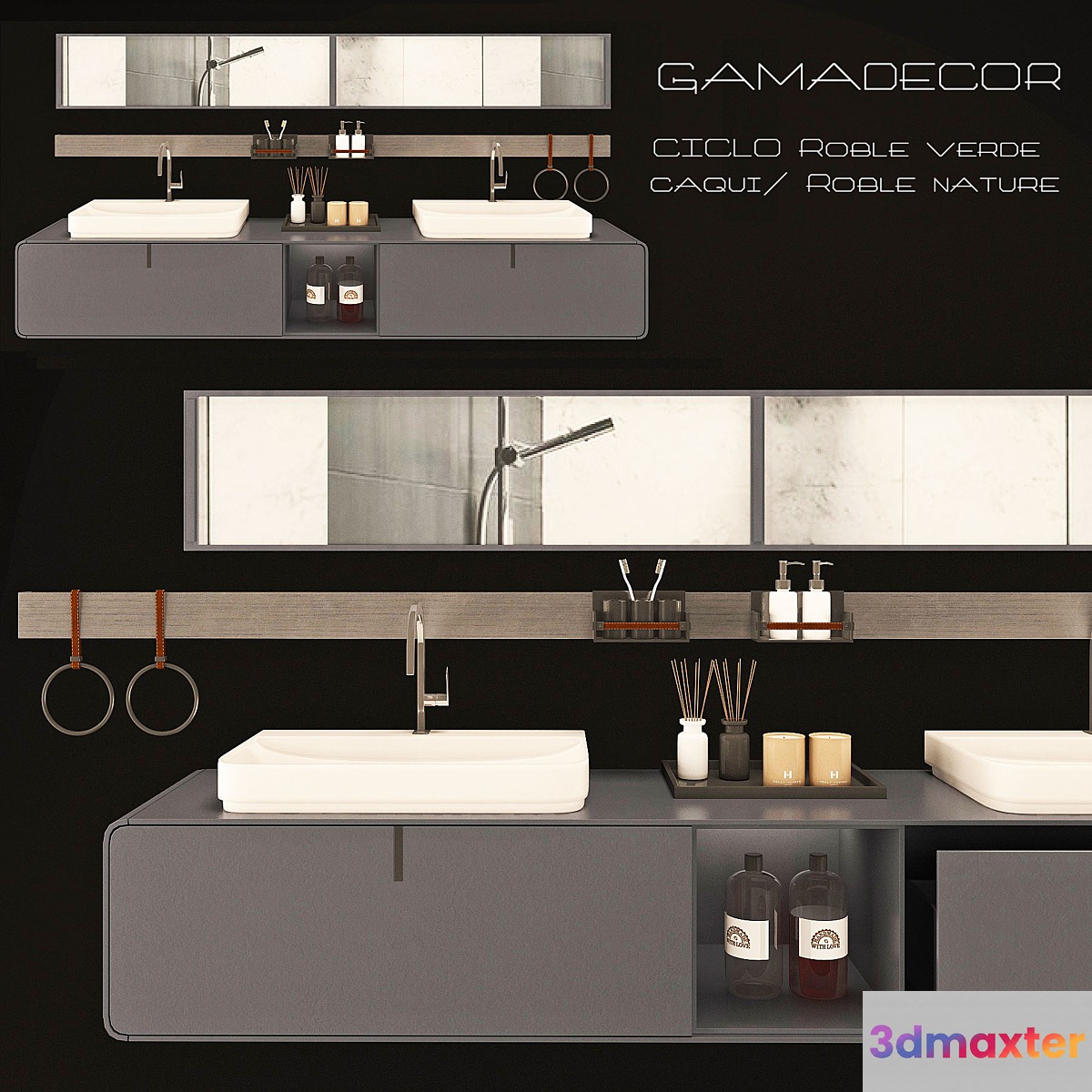Wash Gamadecor CICLO Roblr verde caqui _ Roble nature