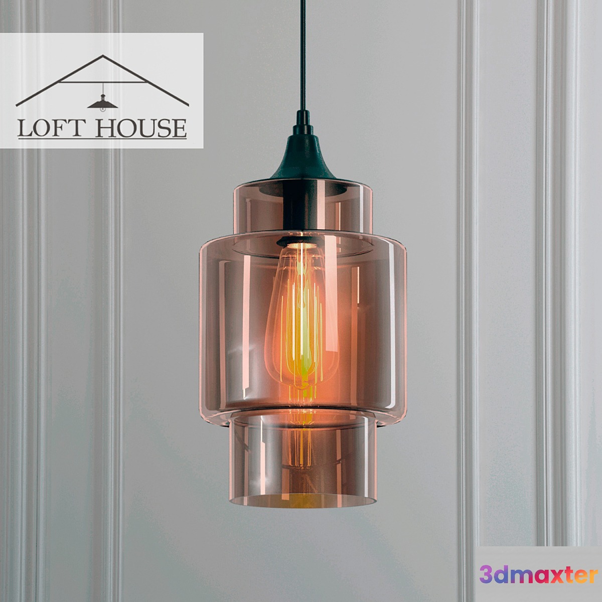 Hanging lamp LOFT HOUSE P-158 3D Max
