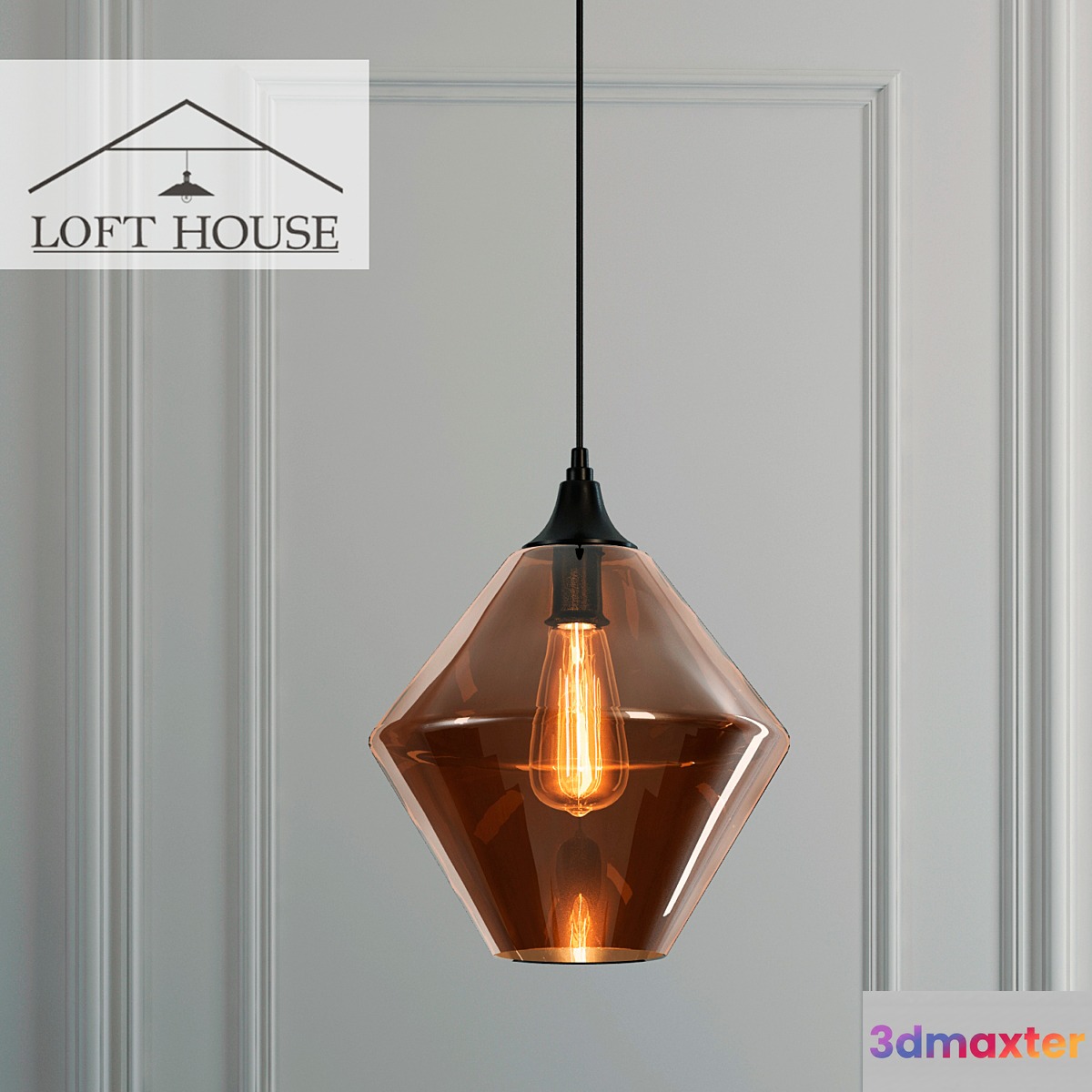 Hanging lamp LOFT HOUSE P-160 3D Max