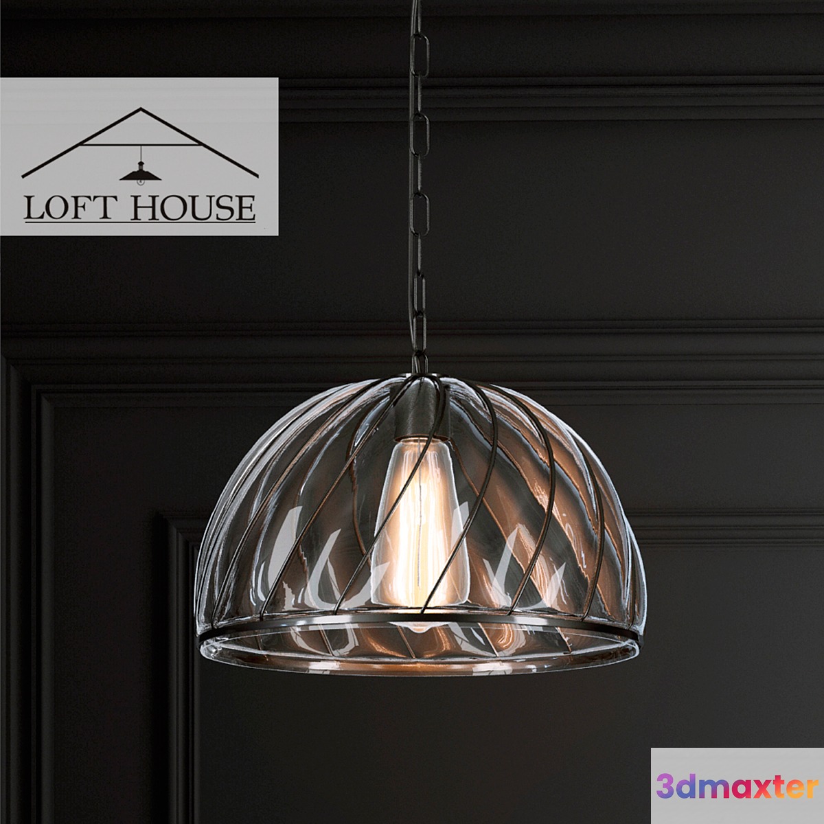 Hanging lamp LOFT HOUSE P-165 3D Max