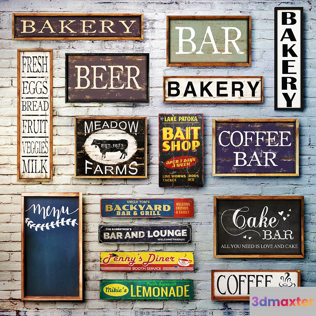 Wooden panels. Collection 20