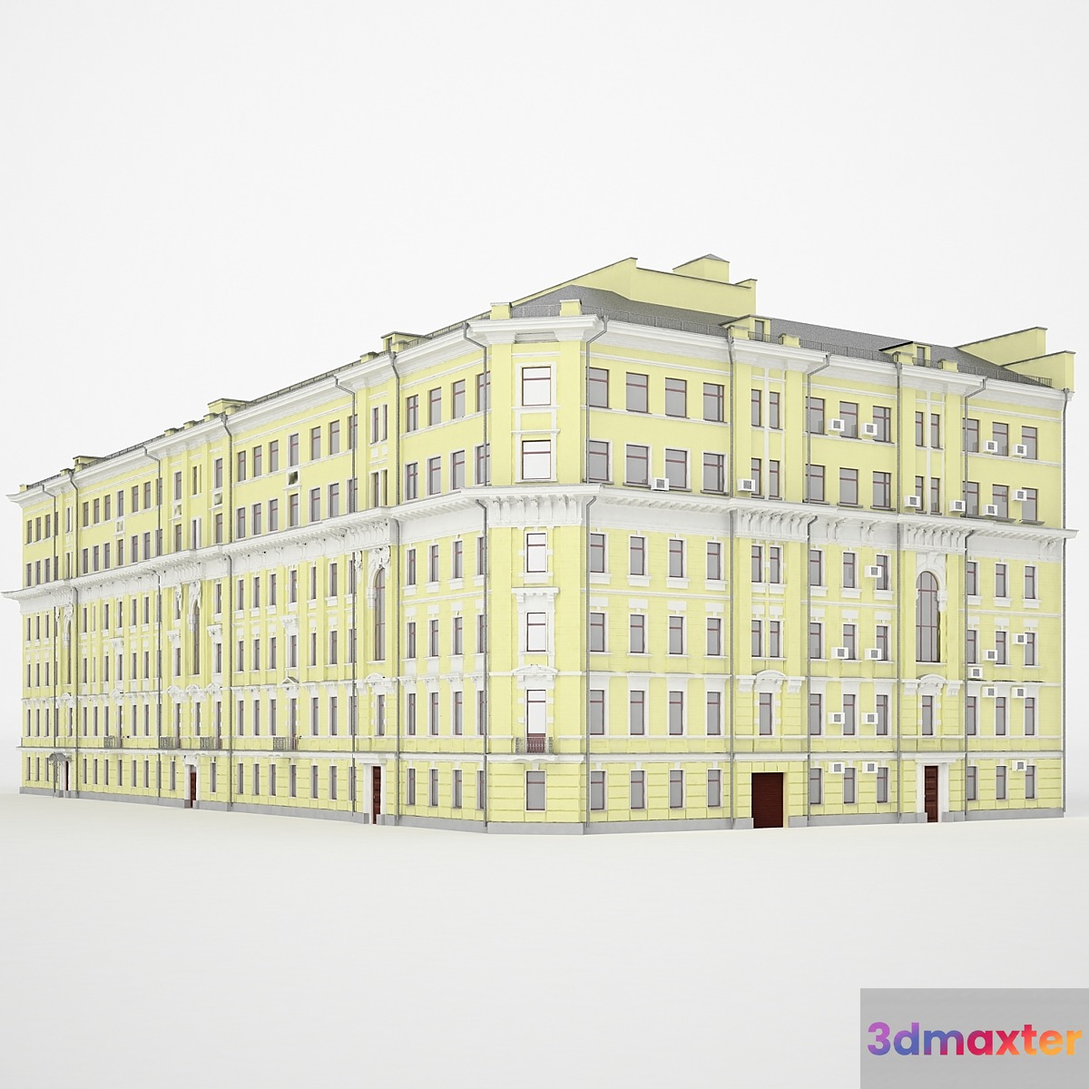 The building of Moscow Street. Kadashёvskaya embankment 6_1 _ 2S1 3D Max