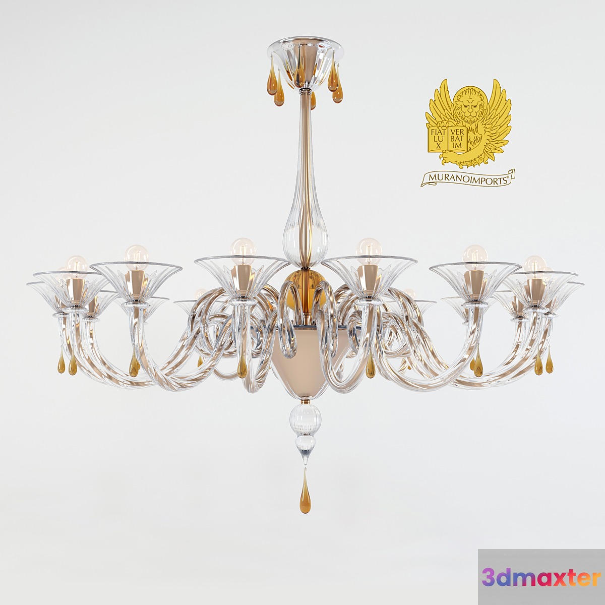 Modern Murano chandelier