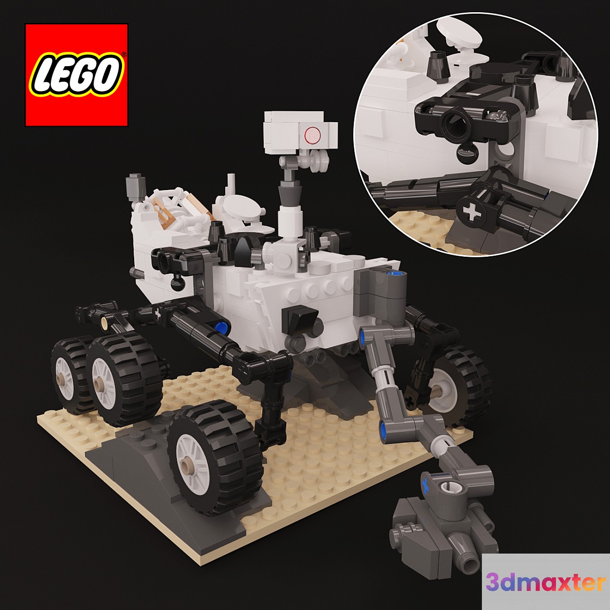 Curiosity LEGO 3D Max