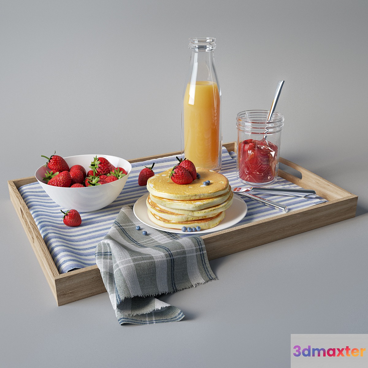 Breakfast on a tray