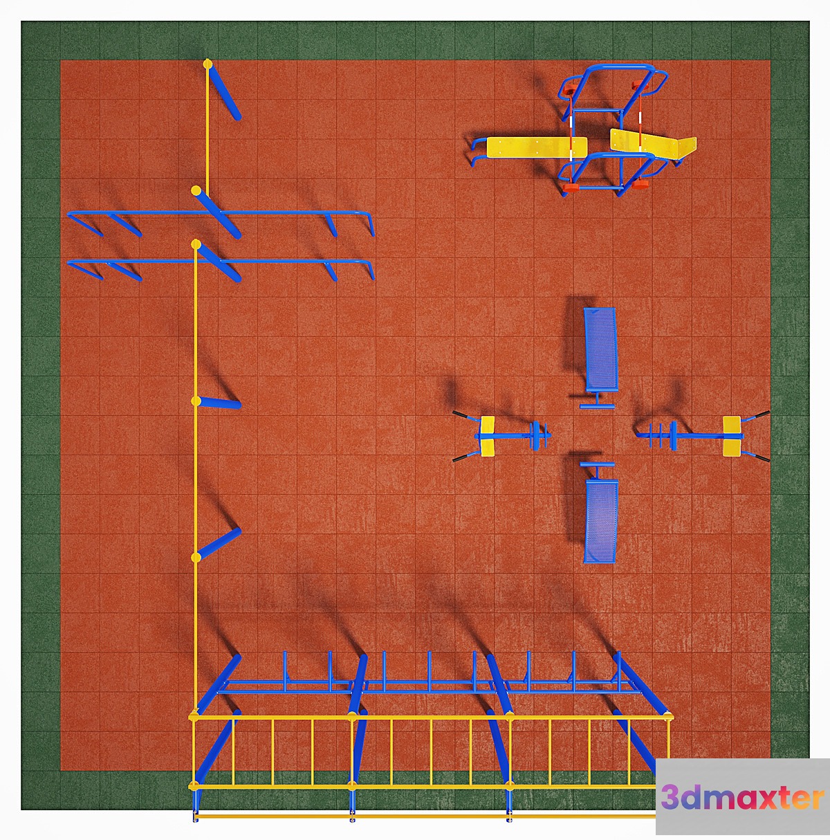 sports ground 3D Max