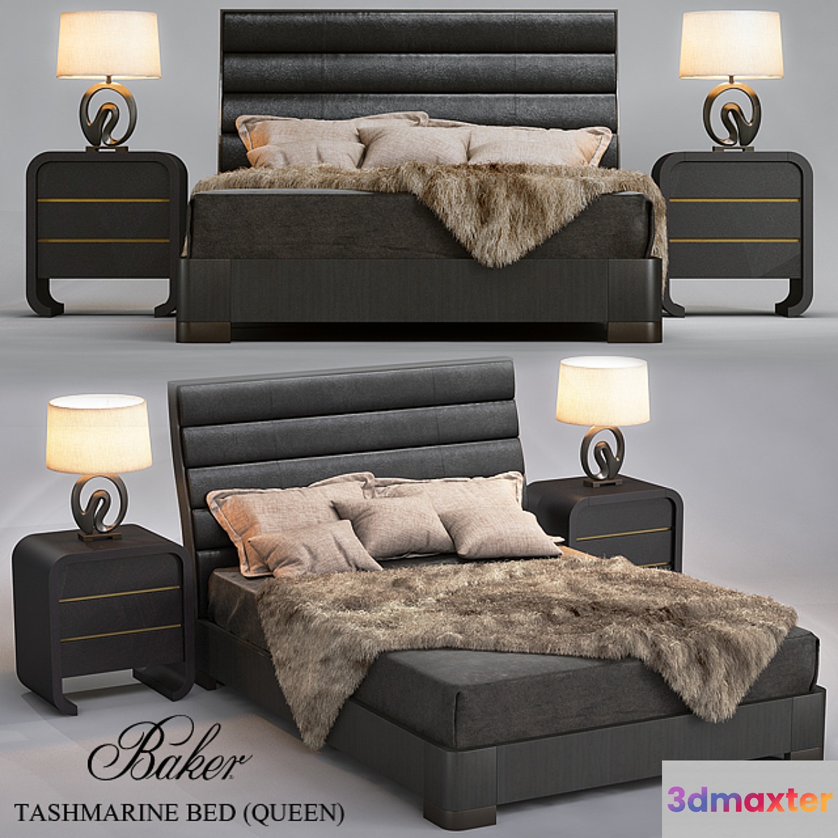TASHMARINE BED (QUEEN) 3D Max