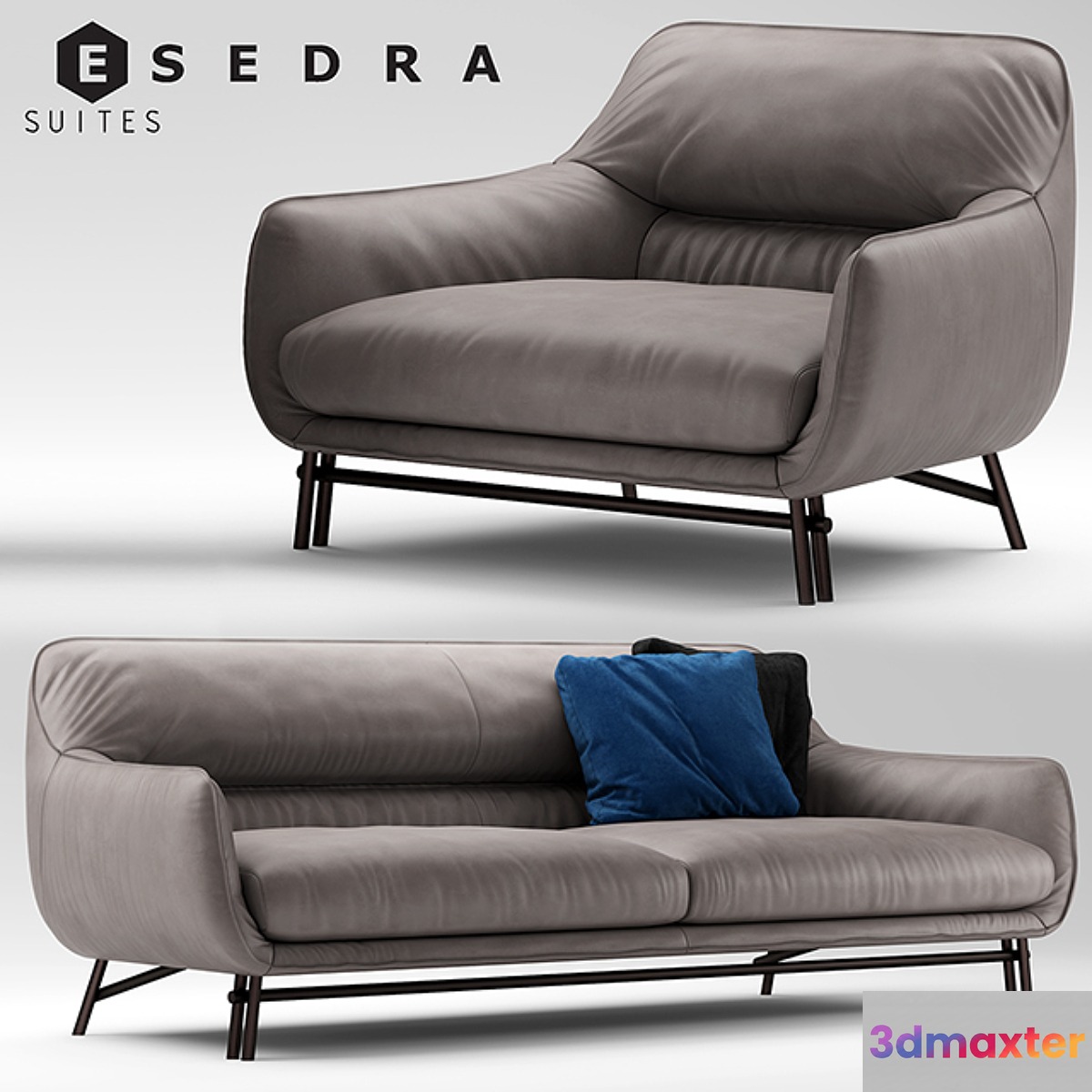 Sofa and armchair Esedra by Prospettive VENICE Sofa - No.4