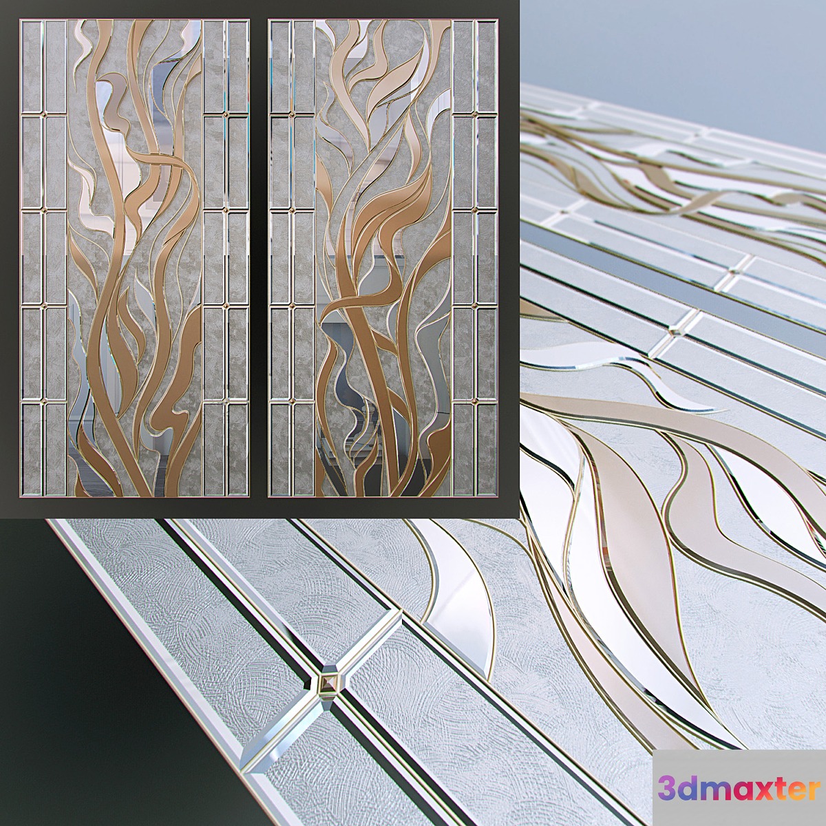 Stained-glass window classic - Art 3D Max