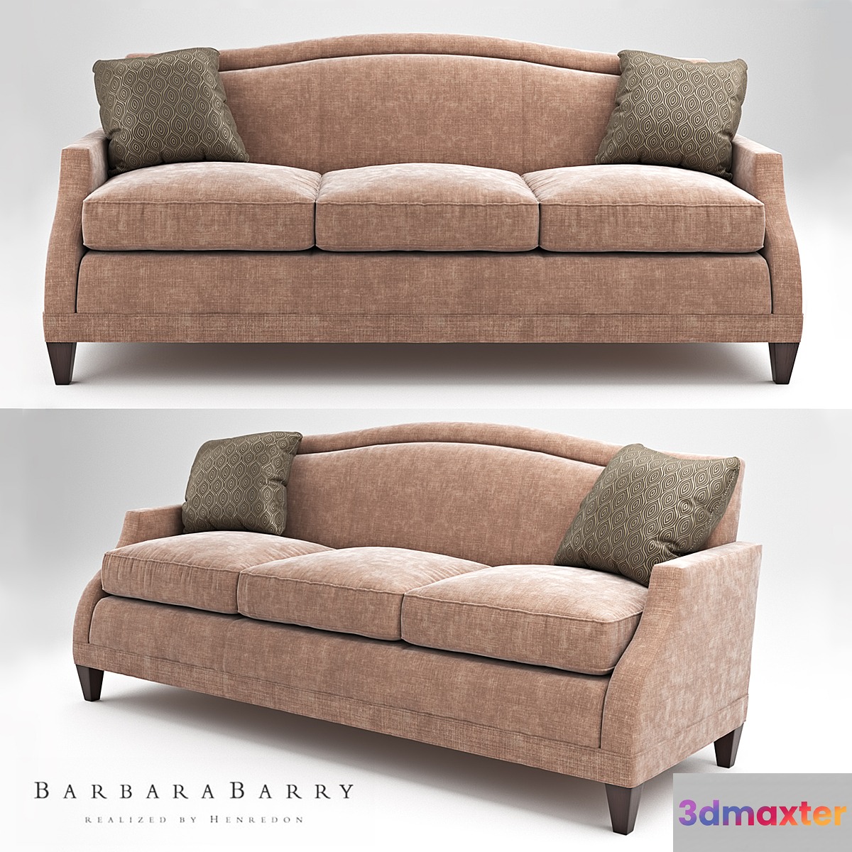 Barbara berry_Sloane sofa 3D Max