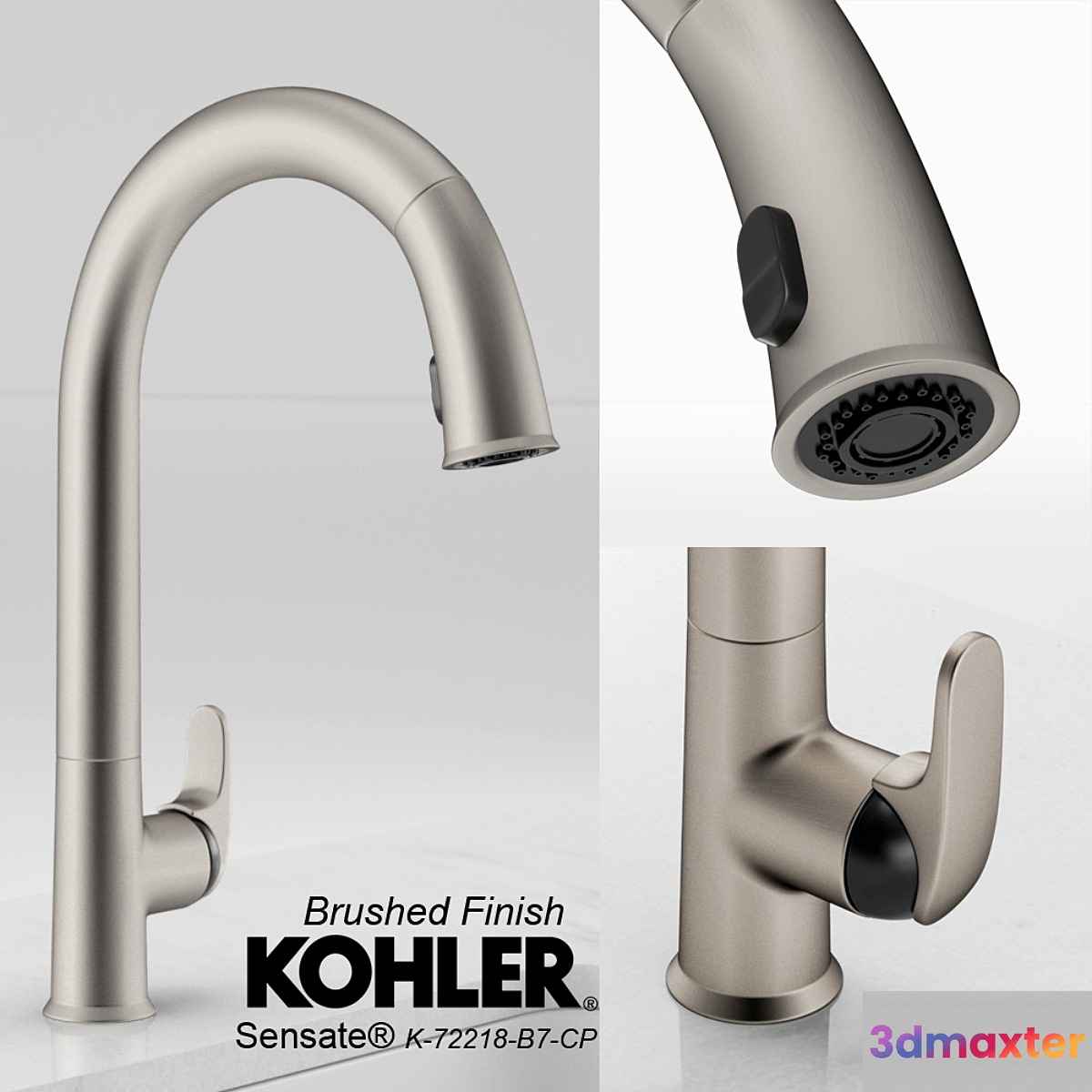 KOHLER Sensate Touch Faucet 3D Max