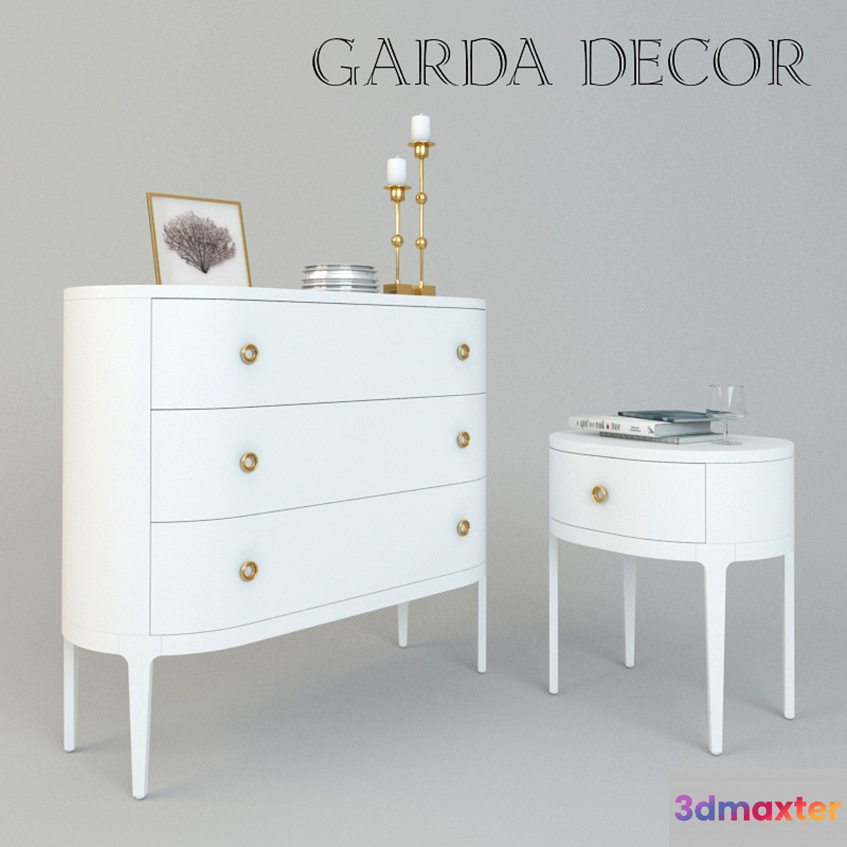 Chest of drawers and bedside Garda Decor