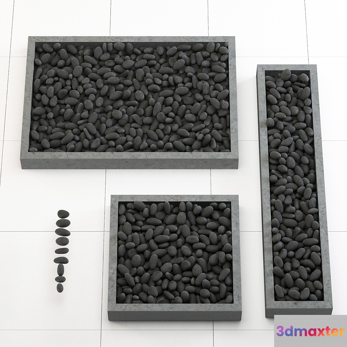 Pebble pedestal