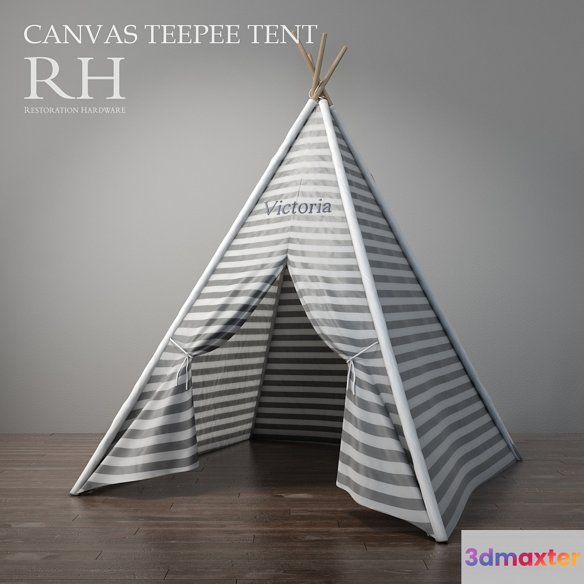 RH canvas teepee tent 3D Max