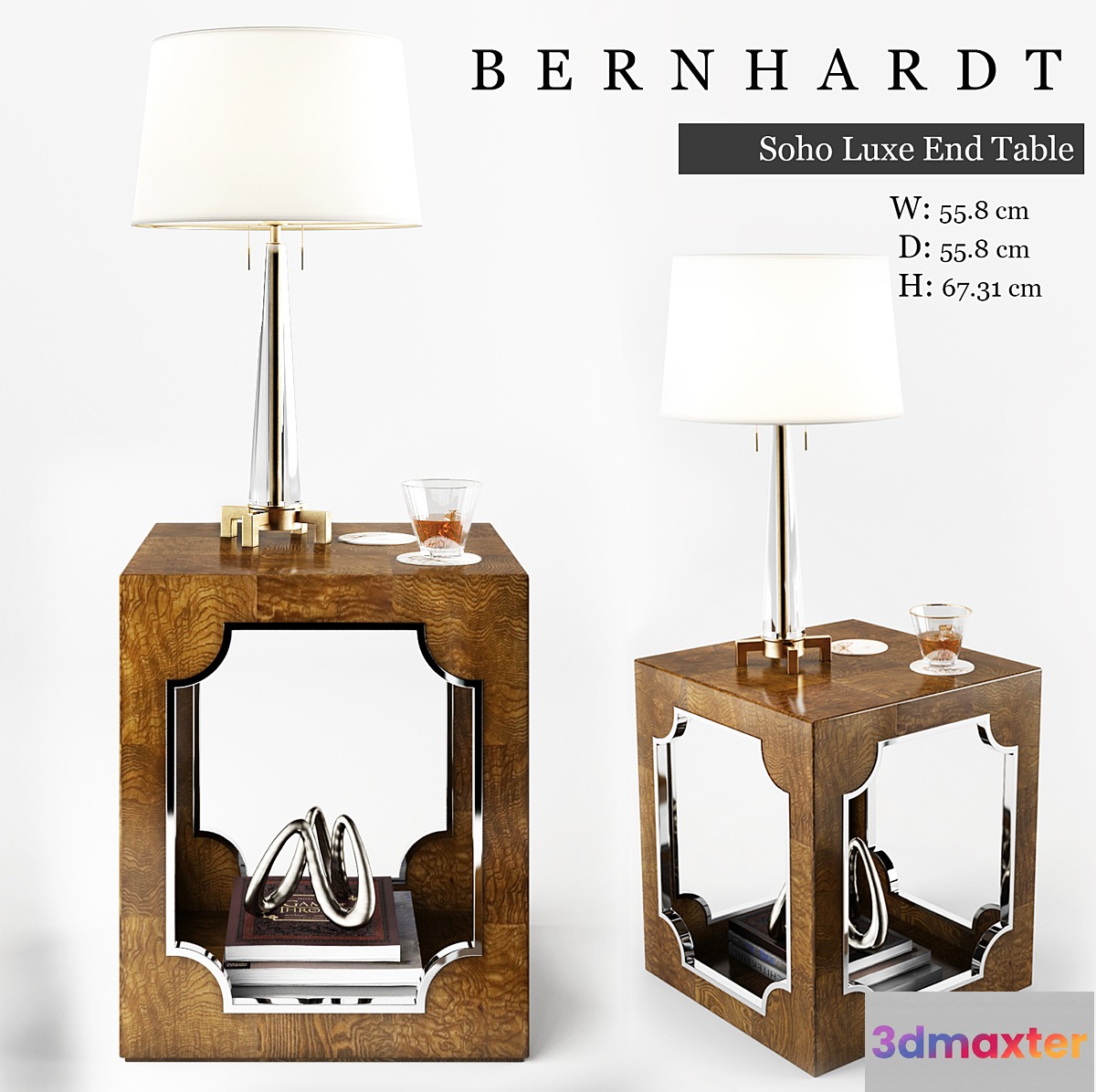 BERNHARDT Soho Luxe End Table 368-111