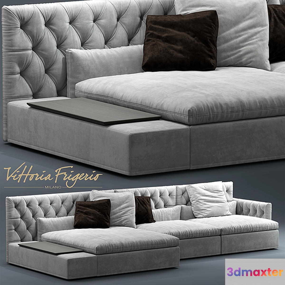 Sofa Dominio capitonne Frigerio Salotti