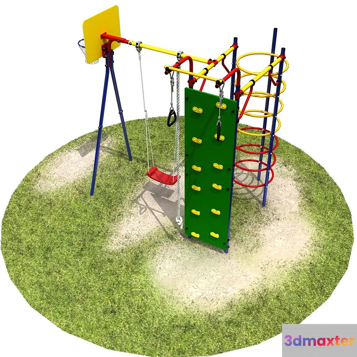 Suburban sportivnsq game complex 3D Max