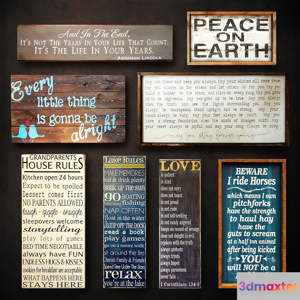 Wooden panels. Collection 27