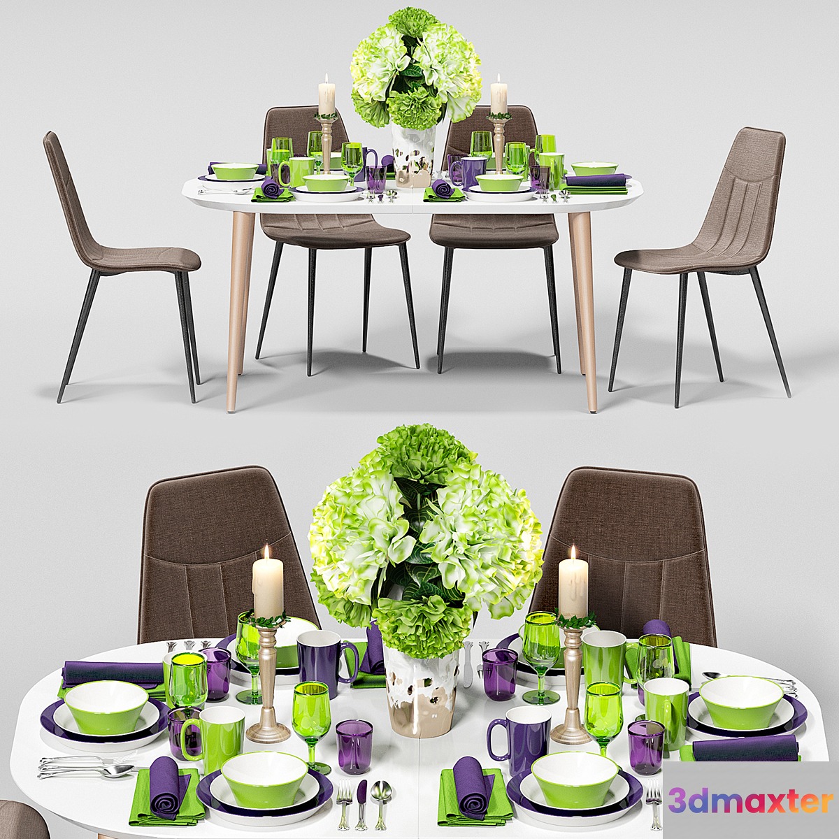 Table and chair serving LaForma