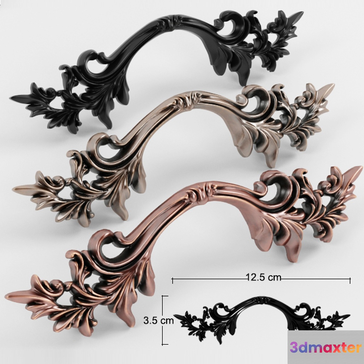Classic Handle 001 3D Max