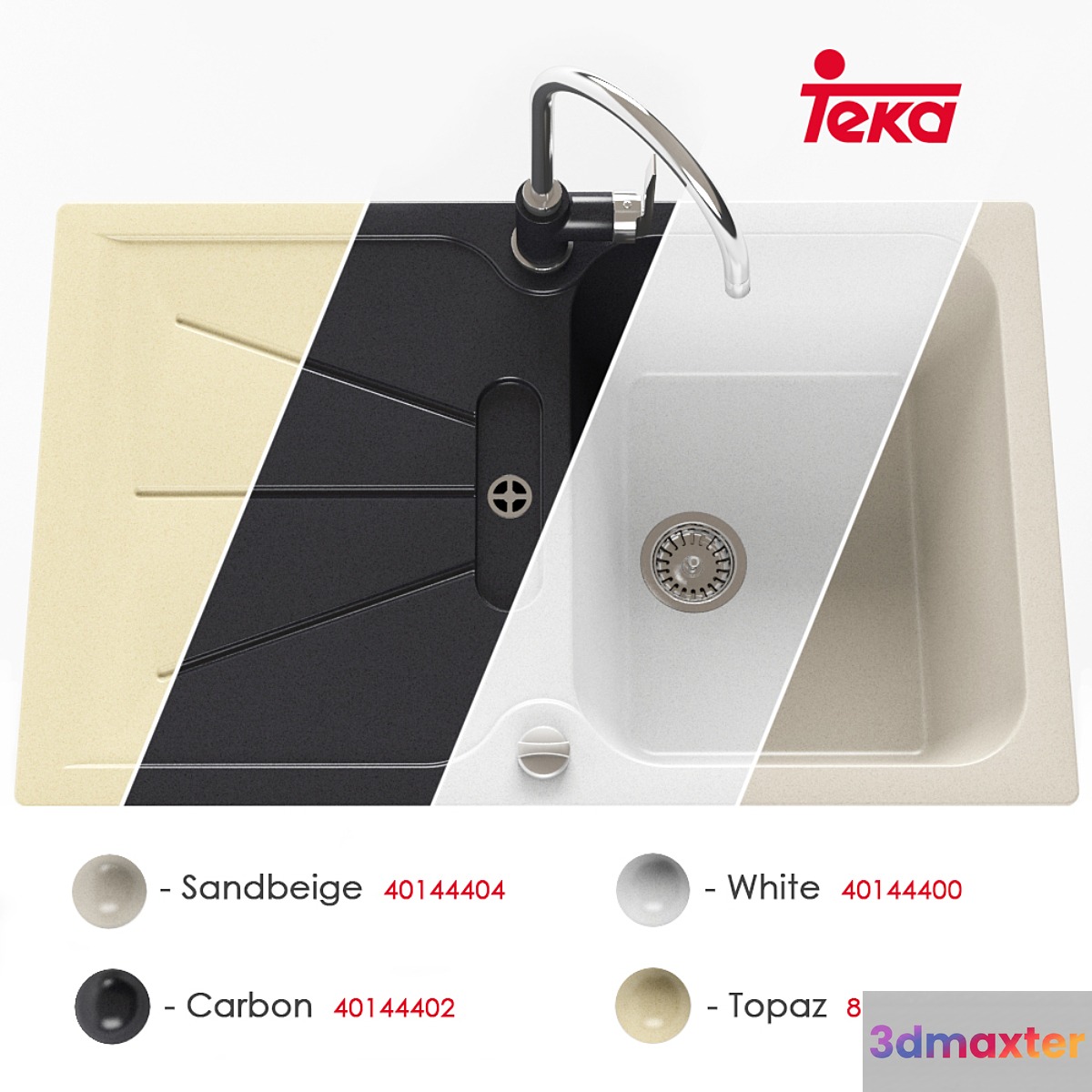 Sink Teka Cara 45B TG 3D Max