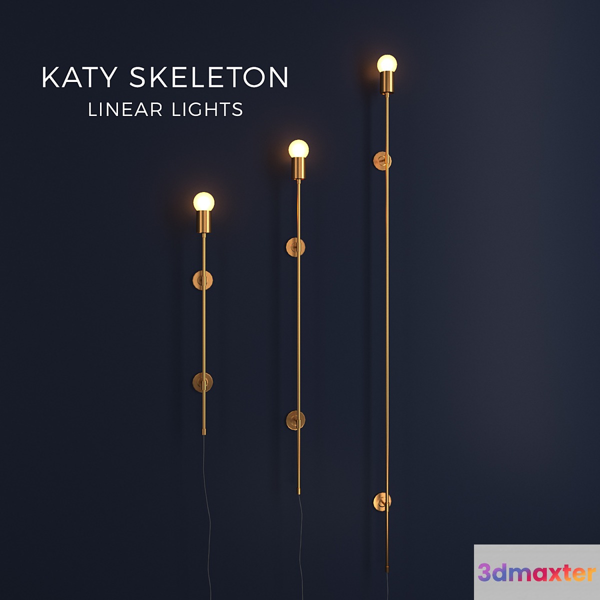 LINEAR LIGHTS (Kate Skeleton) 3D Max