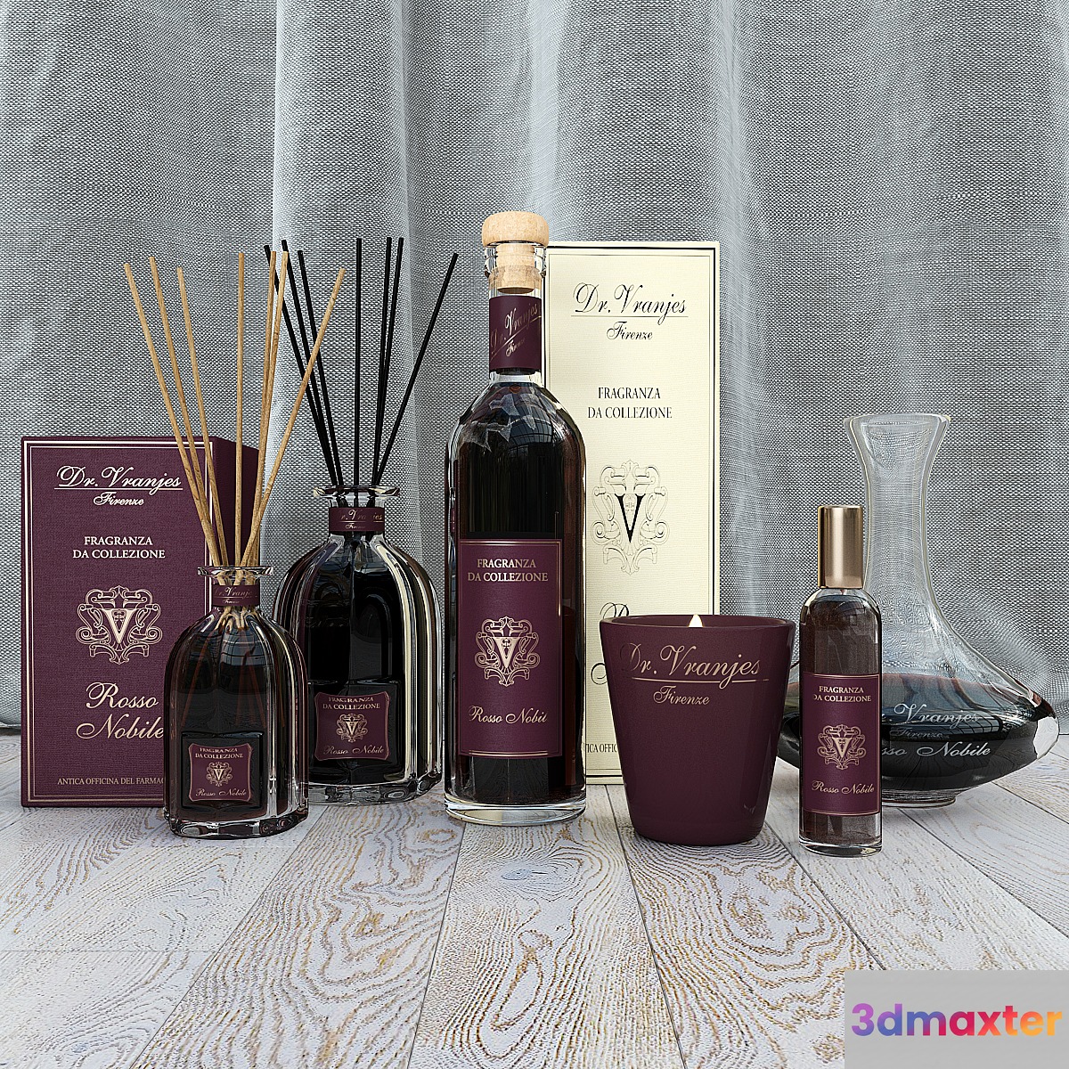 Set fragrances Dr. Vranjes Rosso Nobile 3D Max