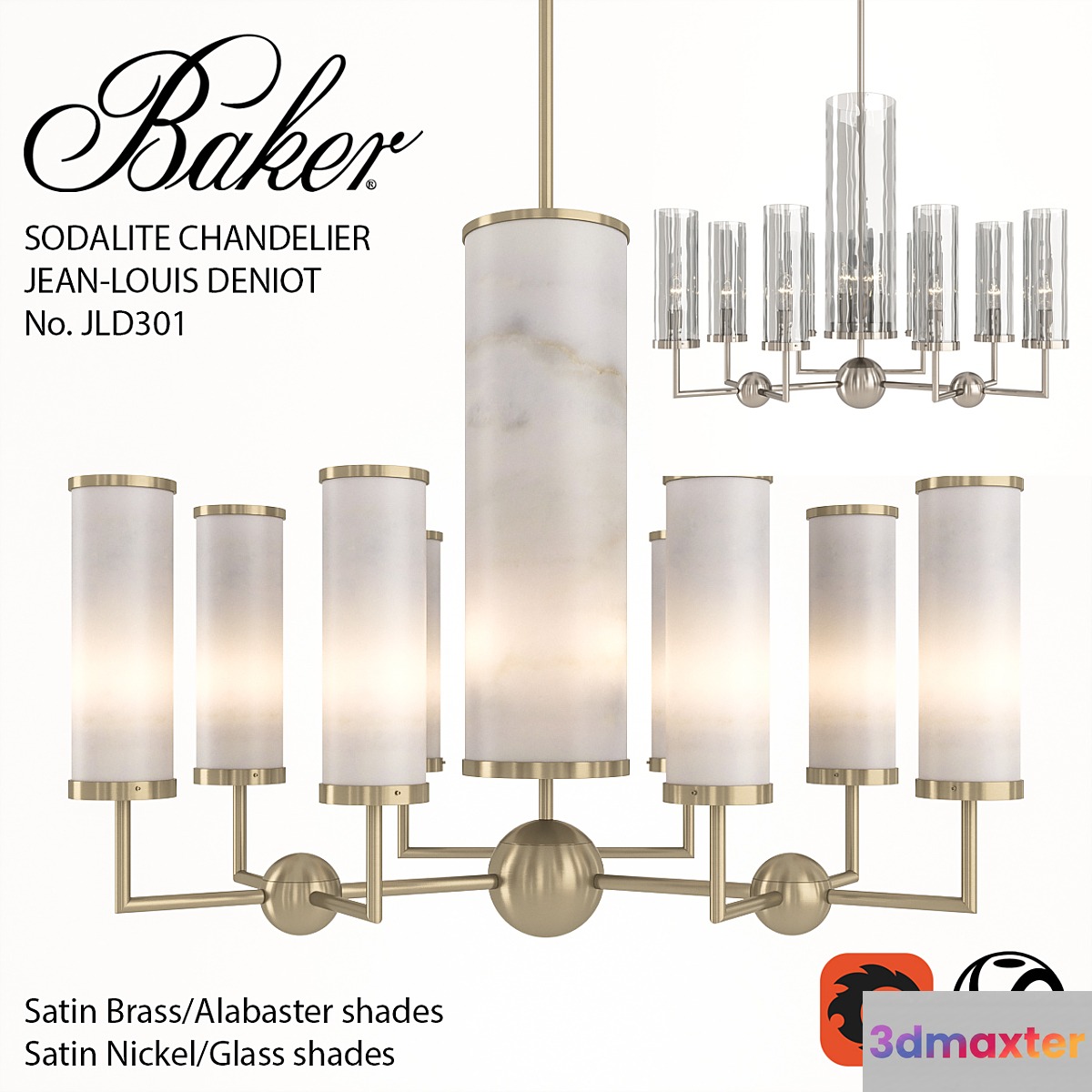 Baker No. JLD301 Sodalite Chandelier