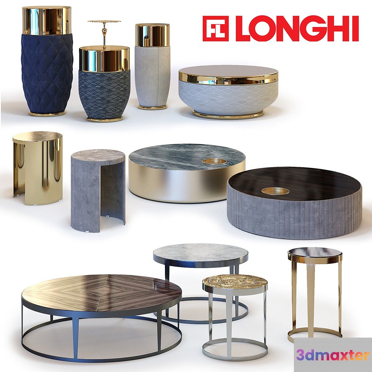 FRATELLI LONGHI Coffee Tables Set 01 - No.2