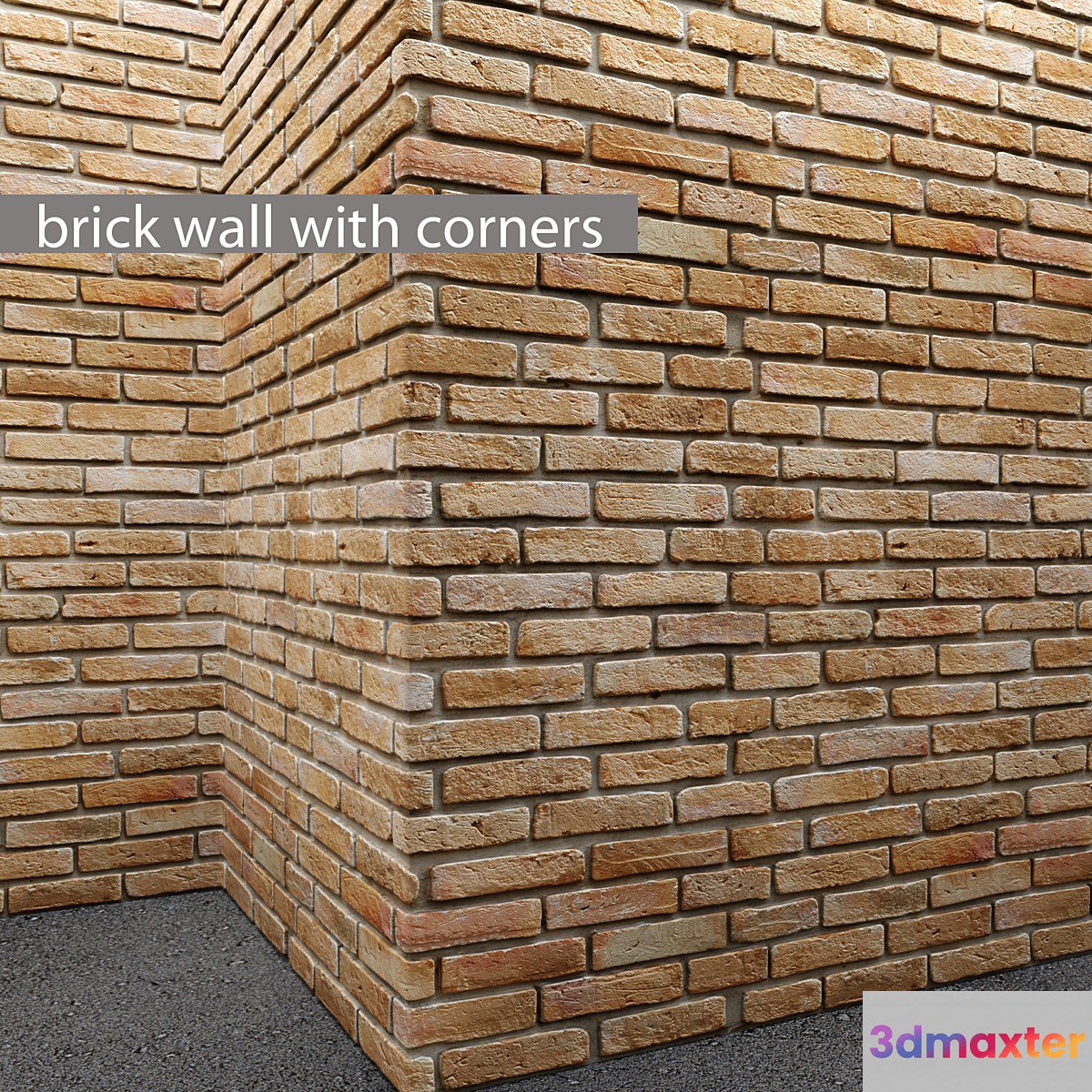 Brick wall with corners. masonry brick loft decorative panel wall corner brick