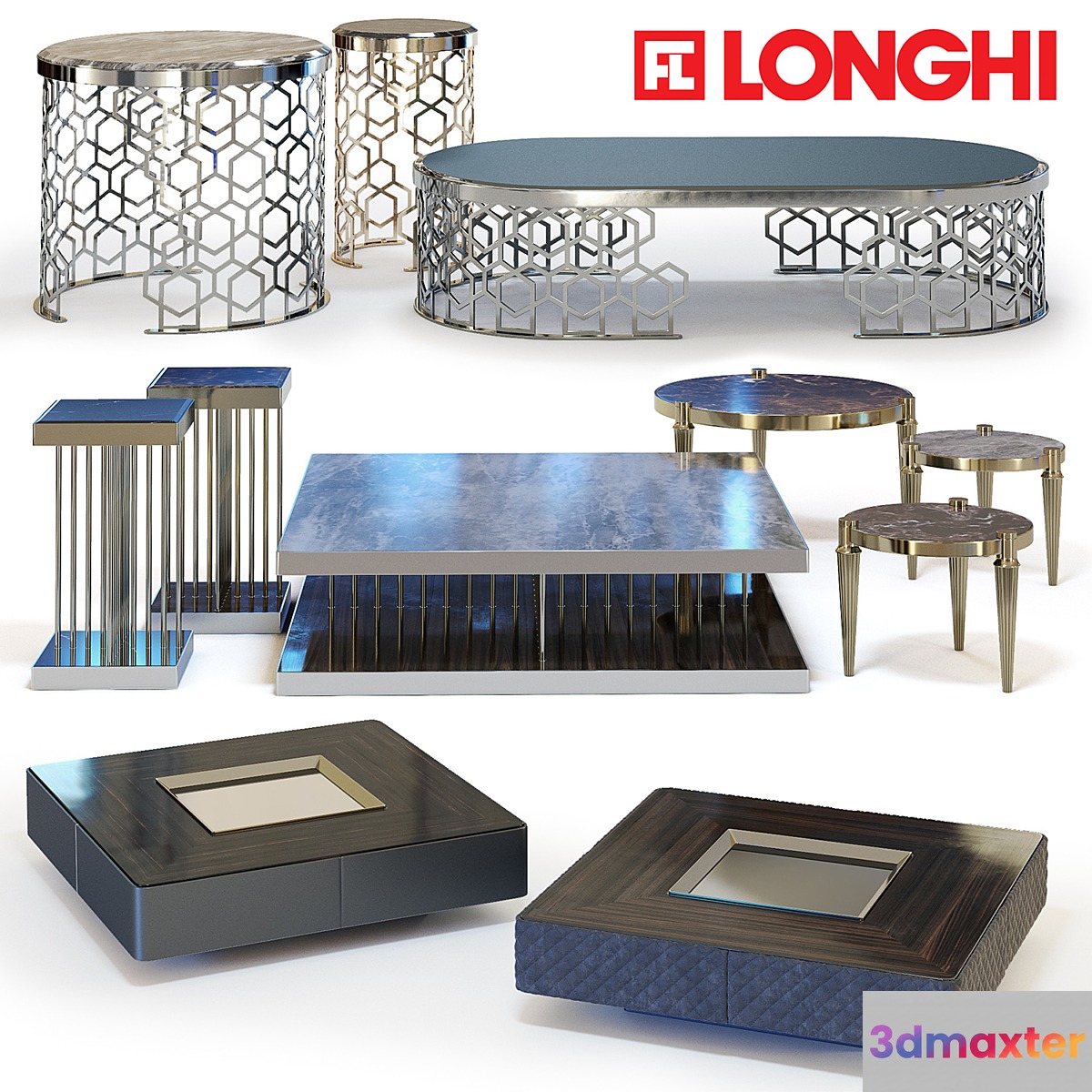 FRATELLI LONGHI Coffee Tables Set 02