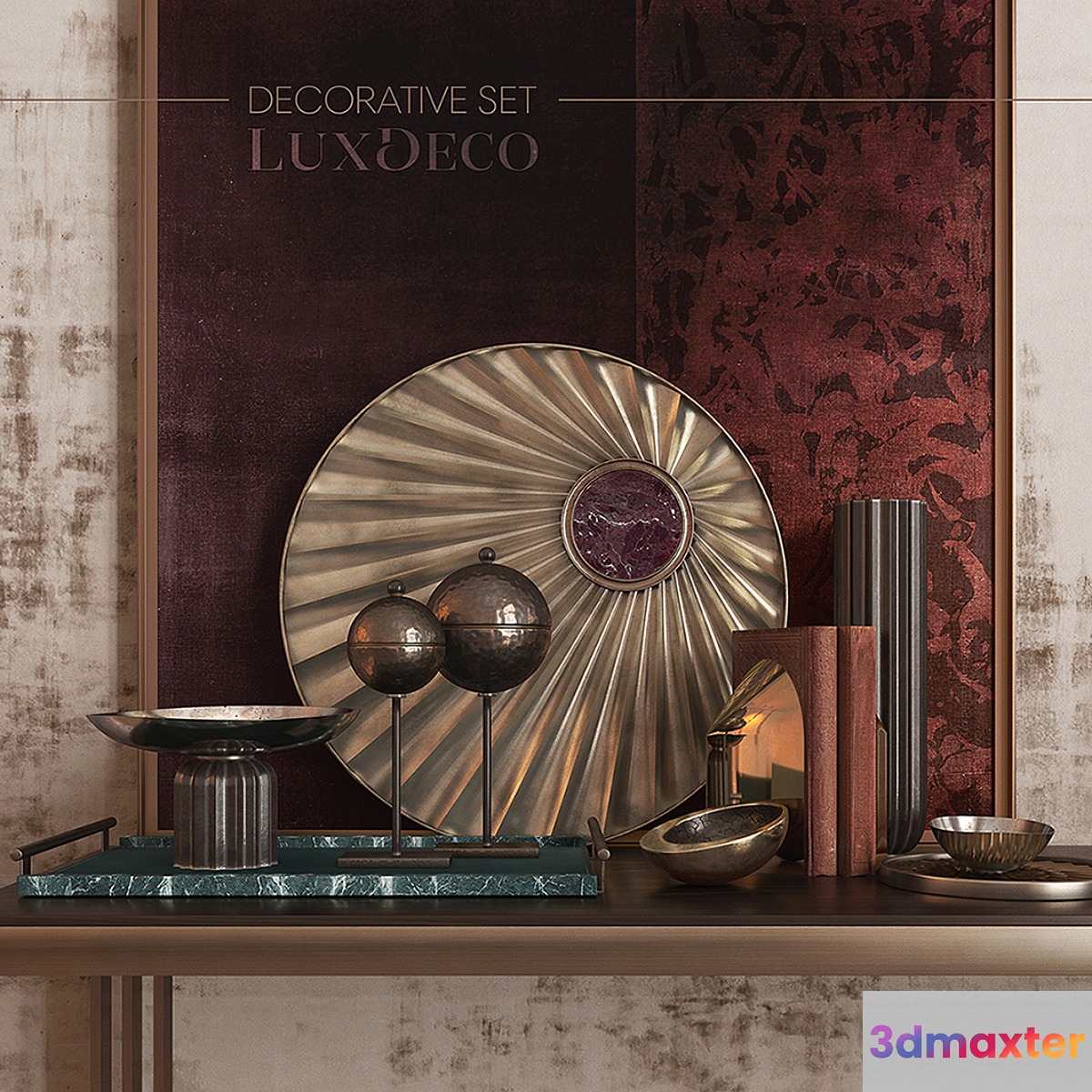 Luxury decorative set 3D Max