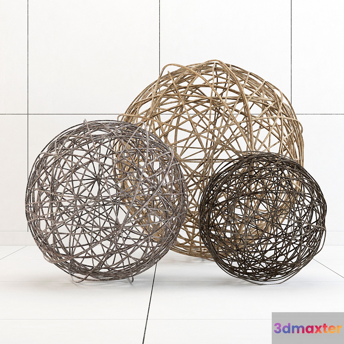 Wicker ball 3D Max