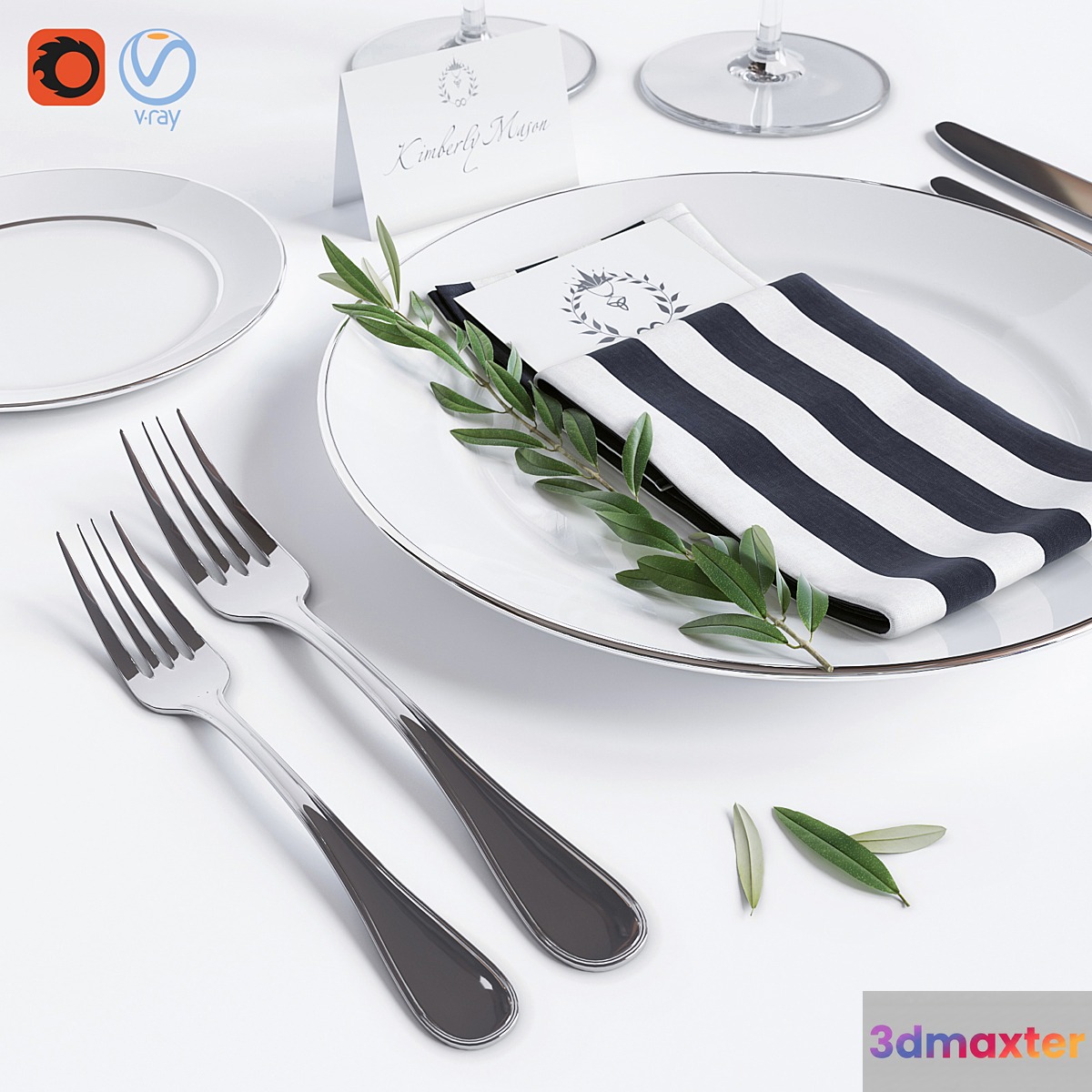 Tableware 3D Max