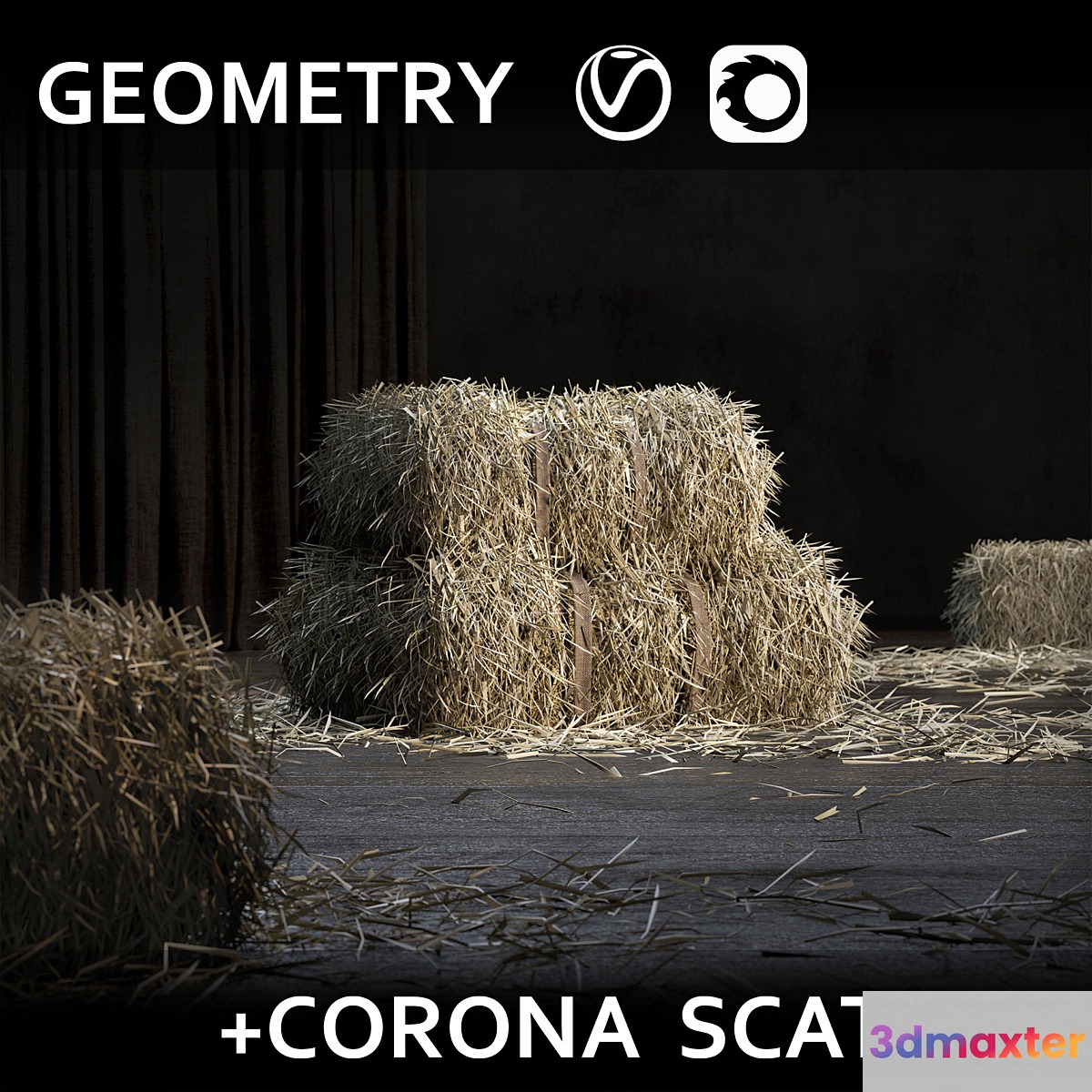 Straw bale (GEOMETRY + SCATTER)