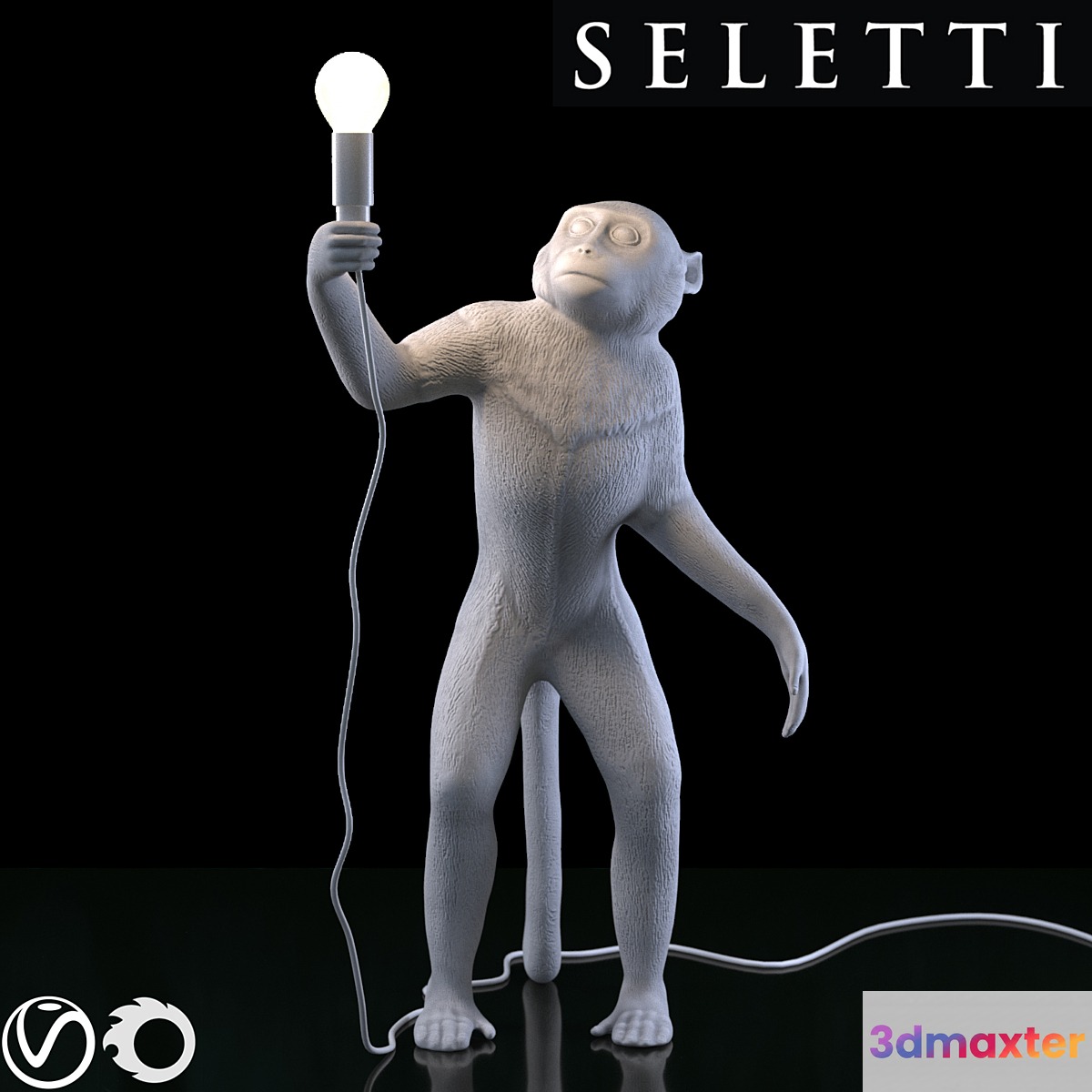 SELETTI The Monkey Lamp Standing Version