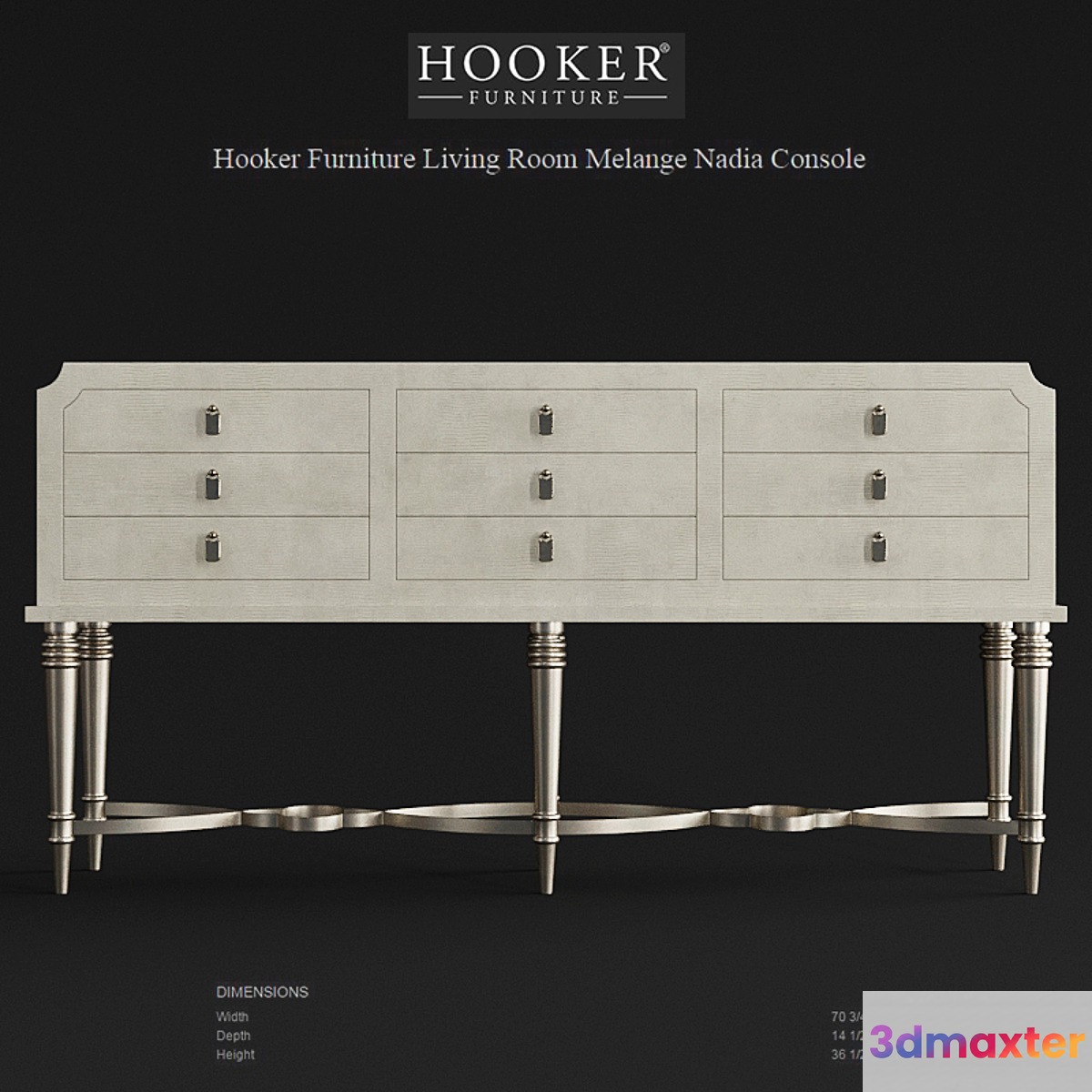 Hooker Furniture Living Room Melange Nadia Console
