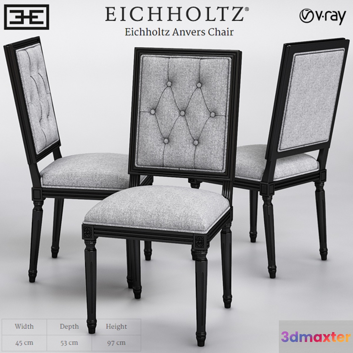 Eichholtz Anvers Chair 3D Max