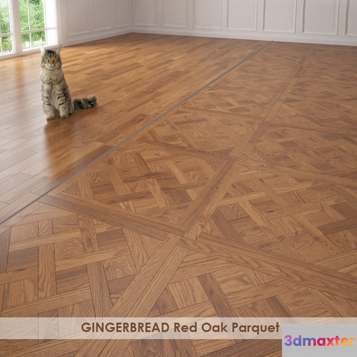 GINGERBREAD Red Oak Parquet Versailles - No.2