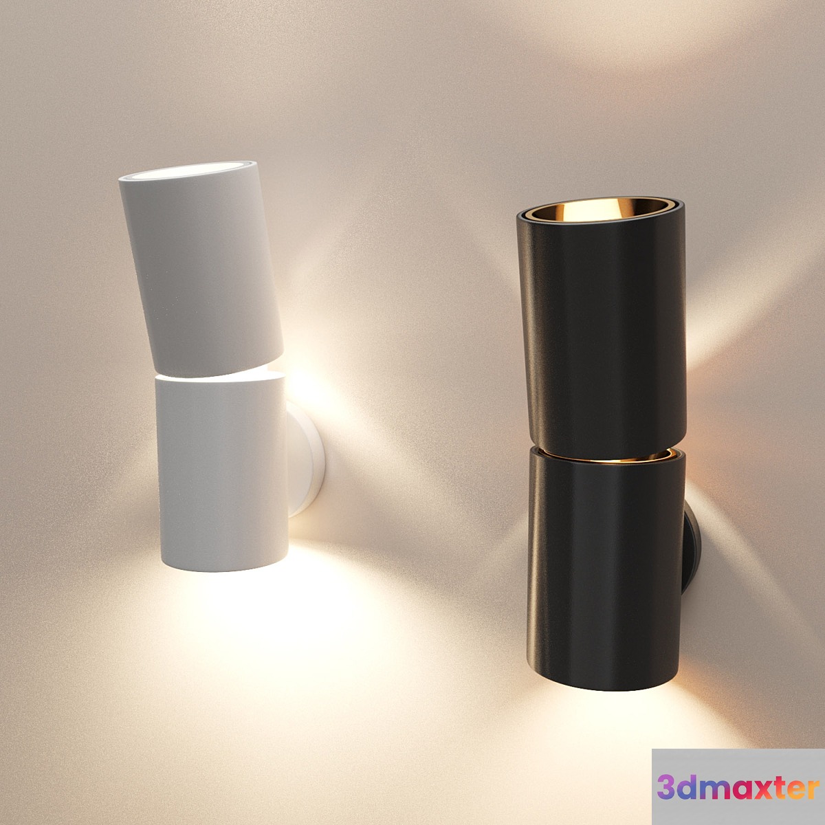 LED lighting sconces NODE 3D Max