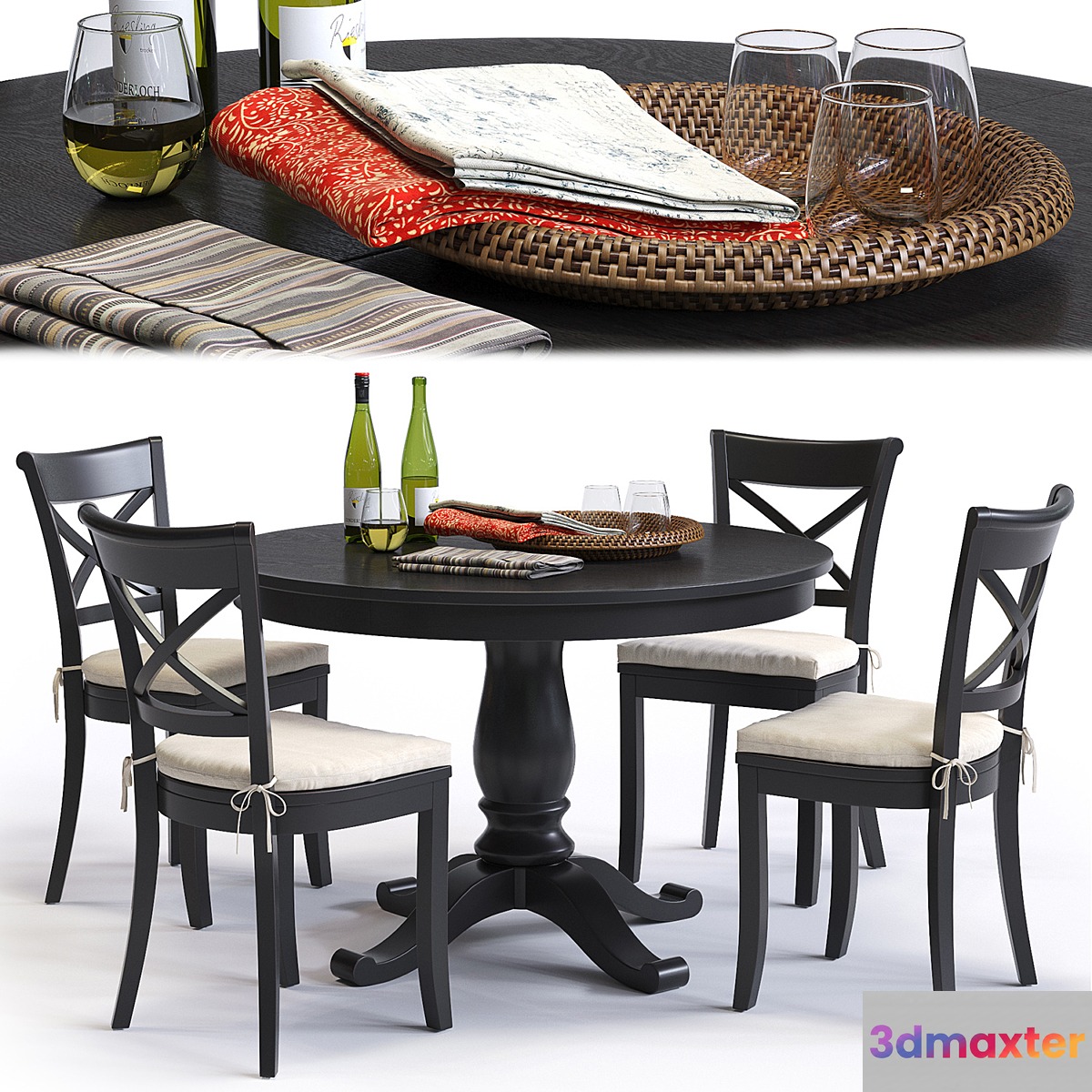 C & B Vintner Chair and Avalon Table