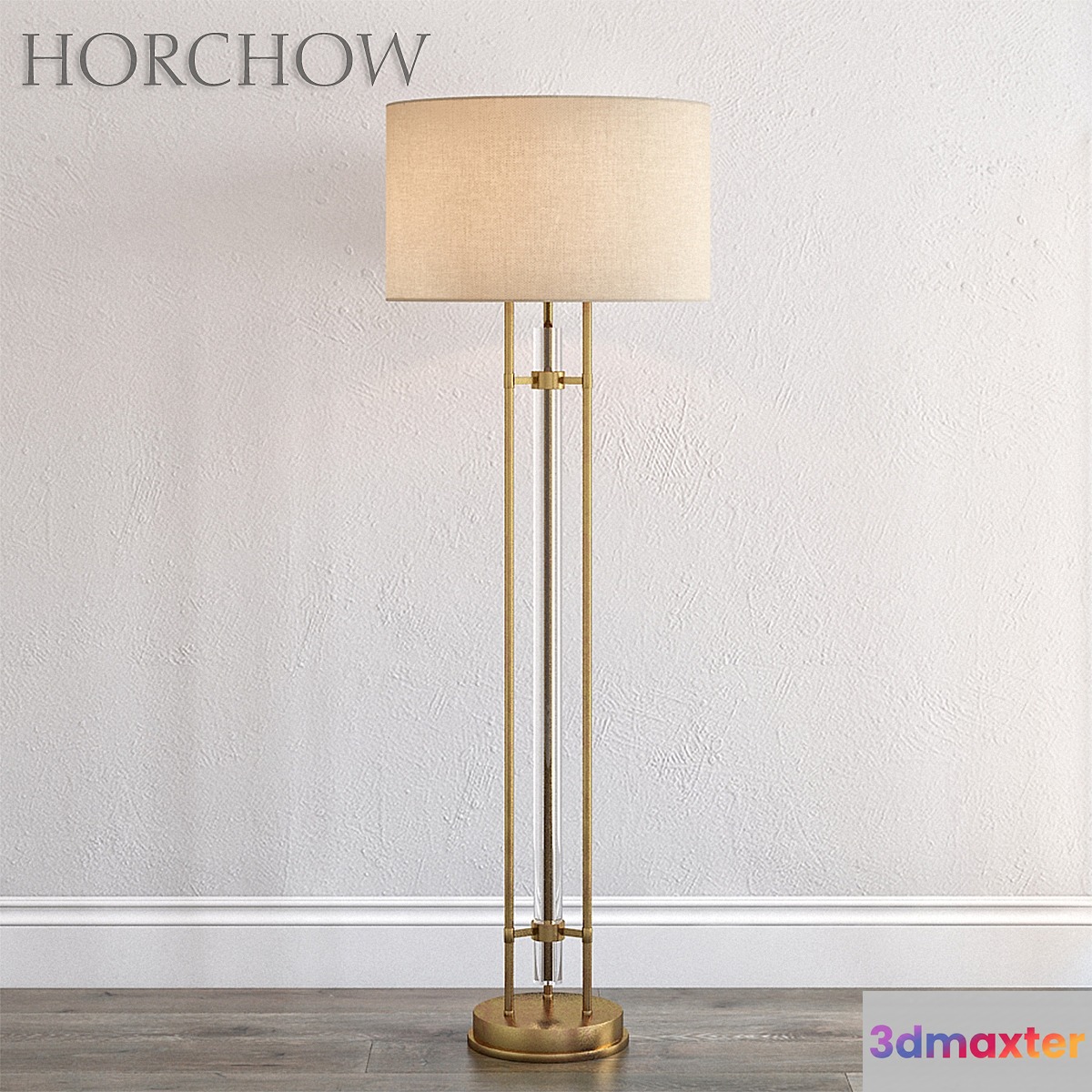 Glass spear floor lamp 3D Max
