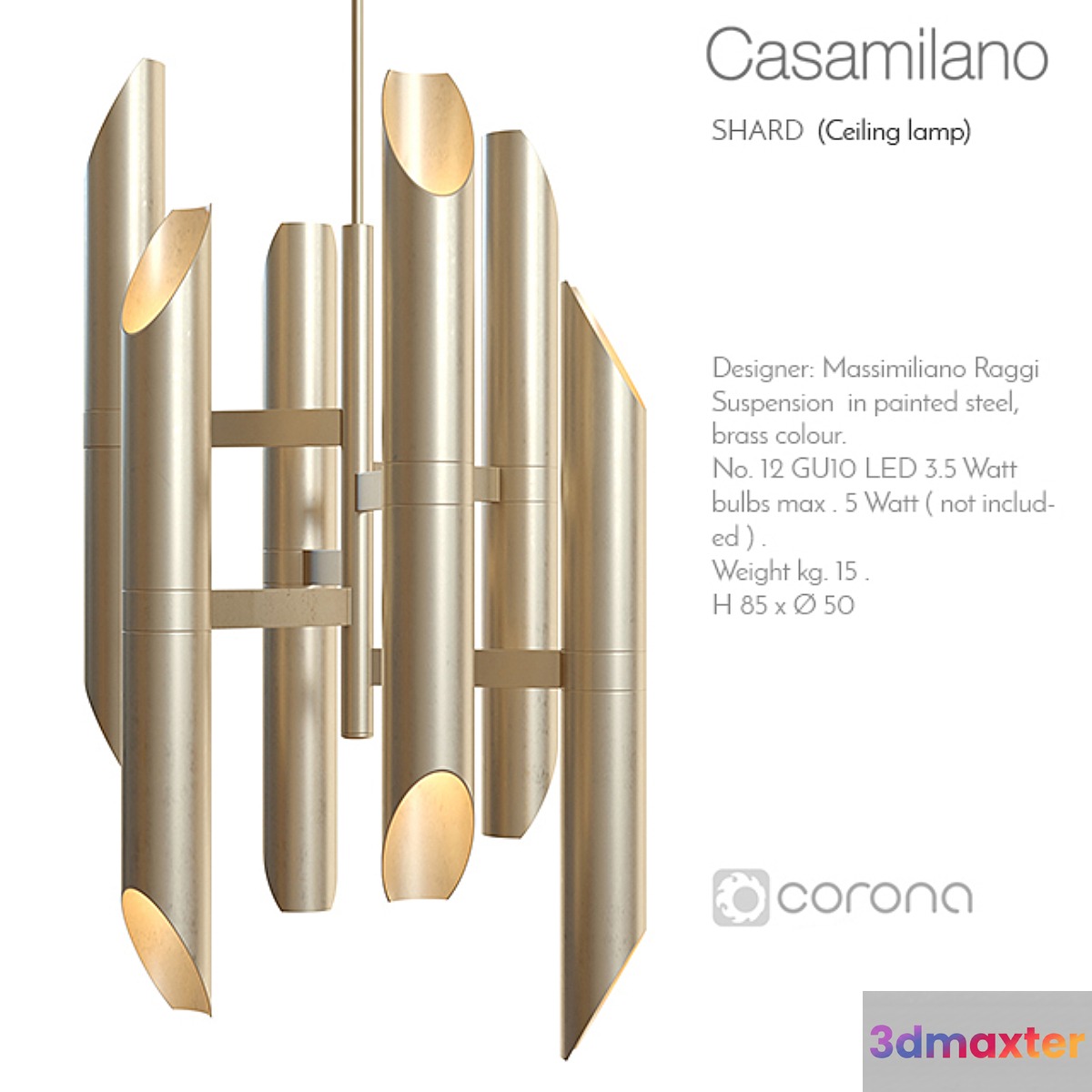 Casamilano shard ceiling lamp